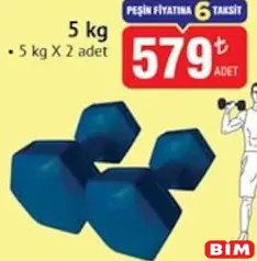 MAXFİT PVC DAMBIL 5 KG MAXFİT PVC DAMBIL 5 KG
